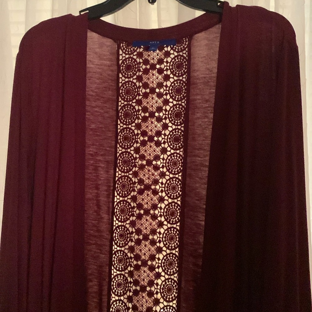 Apt. 9 Deep Burgundy Cardigan